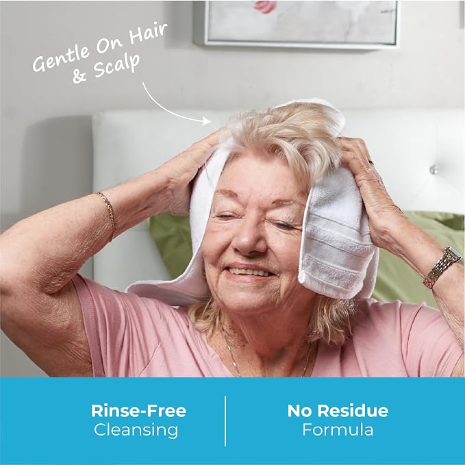 Scrubzz Shampoo Caps No Rinse for Elderly and Bedridden Patients, Rinse Free - Image 4