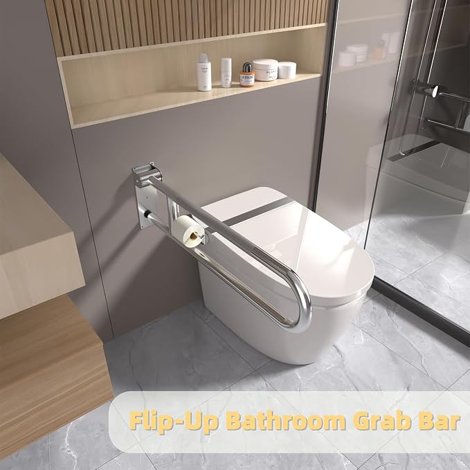 Toilet Grab Bar, Fold Down Grab Bar - Image 4