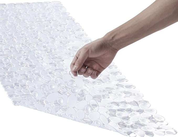 Bath Shower Mat Non Slip: Extra Large Pebble Bathtub mat by Webos