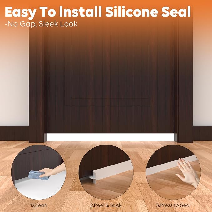 T-Shaped Silicone Door Weather Stripping - Image 7