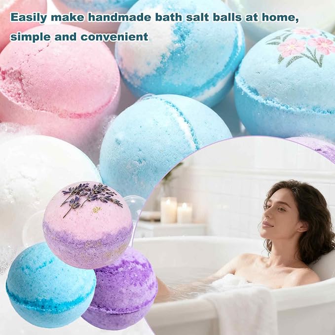 Bath Bomb Press Machine with Bath Bomb Molds Shower Steamer Molds Shampoo Bar - Image 6