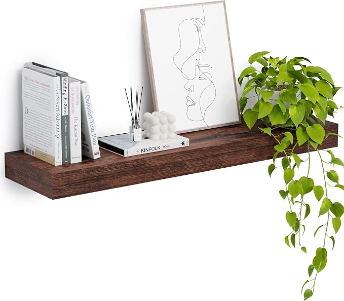 Heimlove 12" Deep Floating Shelves, 36 x 12 Inch Wall Mounted Long Floating by Heimlove