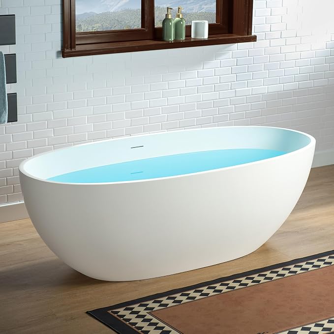 WOODBRIDGE 61 in. x 30.75 in. Stone Resin Luxury Contemporary Solid Surface - Image 3
