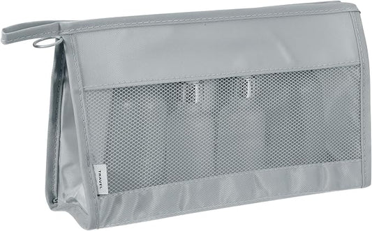 uxcell Mesh Makeup Bag, Large Capacity Travel Zipper Cosmetic Bags, Beach Mesh by uxcell