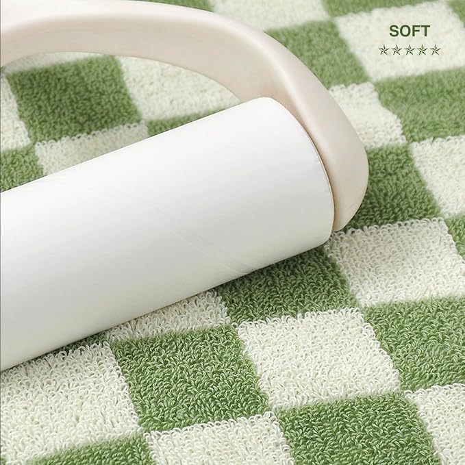 Checkered Bath Sheet, Oversized Bath Towel, 27.5x55 Inches, Quick Dry, 100% - Image 5