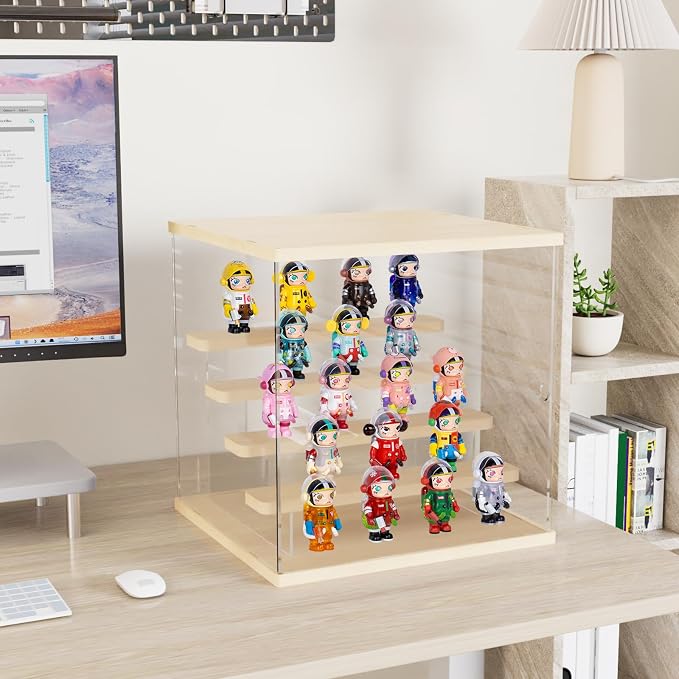 Choowin 5 Tier Clear Acrylic Lighted Display Case - Image 3