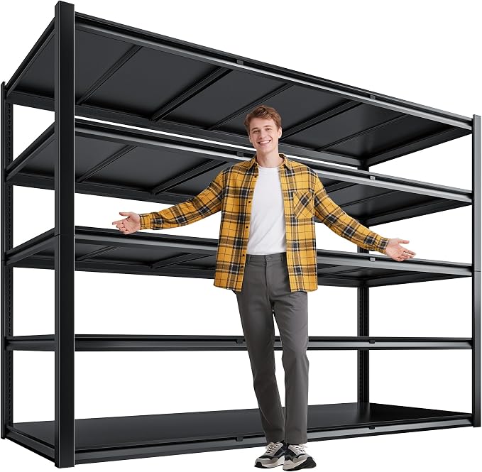 72.2" H Garage Shelving 3000LBS Metal Shelving Unit Adjustable Garage Storage by Durayloly