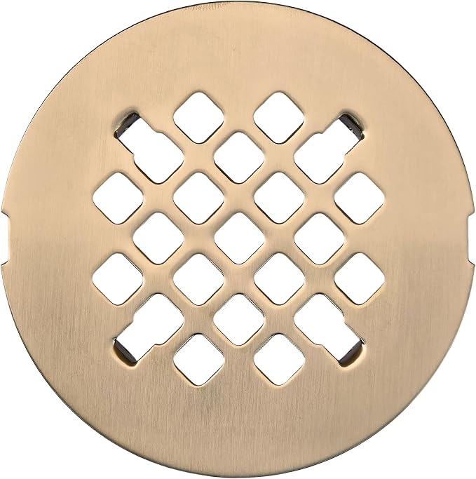4 ¼” Champagne Bronze Snap-in Shower Drain Cover by OrangeDesignProductionCo