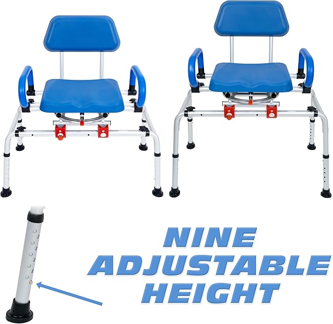 iLIVING ILG-668 Tub Transfer Bench Shower Chair - Image 5