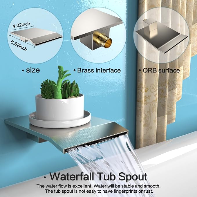 Shower System Rain Shower Faucet Set - Image 4