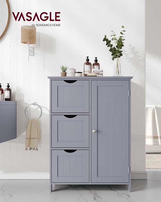 VASAGLE Floor Storage Cabinet, Freestanding Storage Unit - Image 2