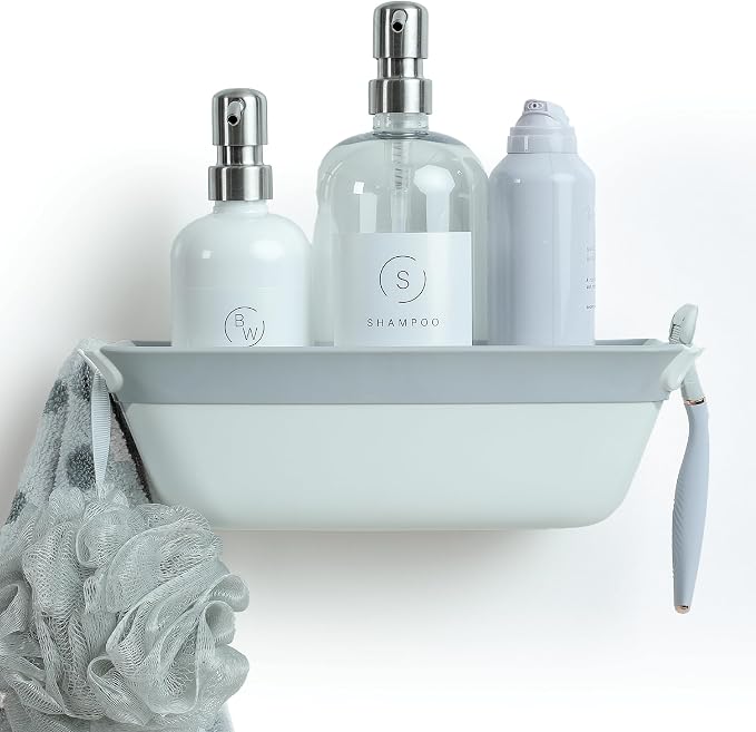 SlipX Solutions Shower Organizer Caddy, Sturdy Storage Organizer, Power Lock by SlipXSolutions