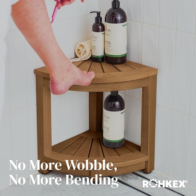 Waterproof Corner Shower Stool - Image 9