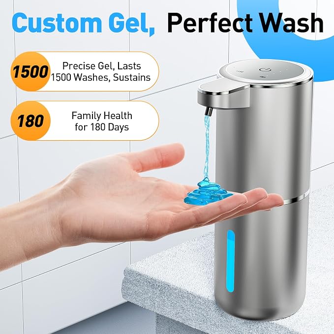 Automatic Soap Dispenser Touchless Automatic Liquid Soap Dispenser 4 Adjustable - Image 6