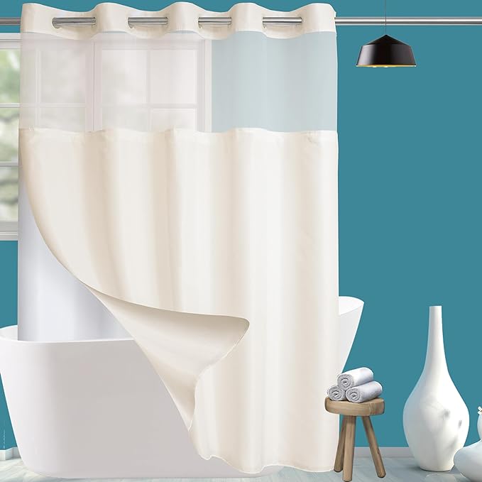 Conbo Mio Extra Long No Hook Shower Curtain by ConboMio