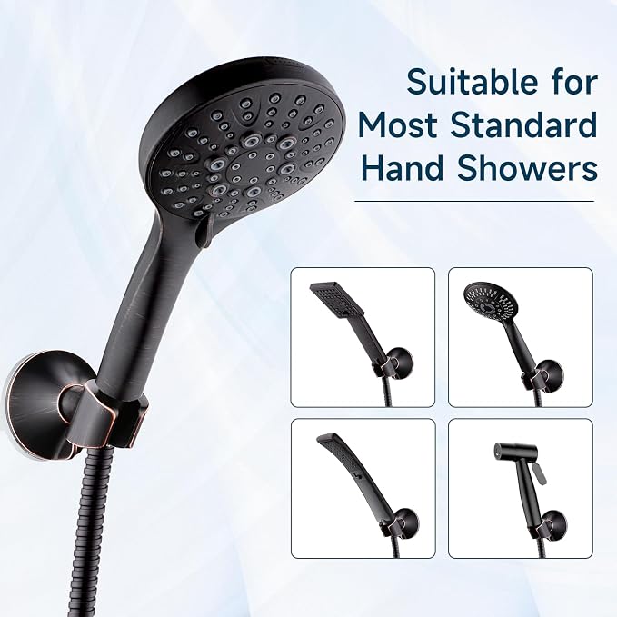 BRIGHT SHOWERS Handheld Shower Head Holder - Image 6