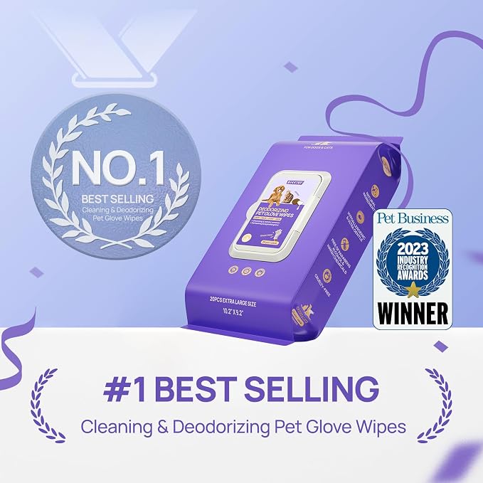 HICC PET Cleaning Deodorizing Glove Wipes - Image 6
