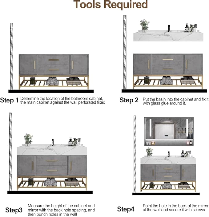 Modern 52IN Bathroom Vanity - Image 7