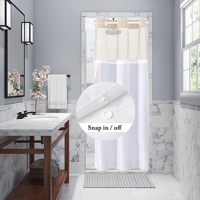 Gibelle Stall Small Shower Curtain 36x74, Waffle Weave Shower Curtain - Image 3