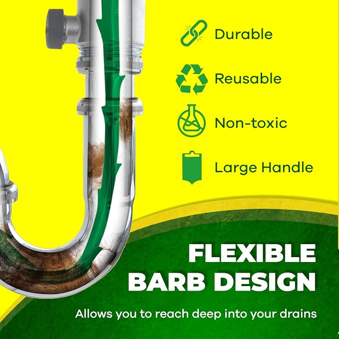The original Zip-It Hair Clog Remover 25-inch Overall Length Drain Snake Cleaner - Image 3