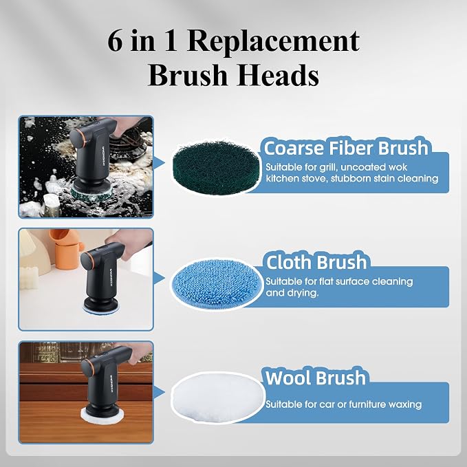 Electric Spin Scrubber, Bathroom Shower Scrubber - Image 4