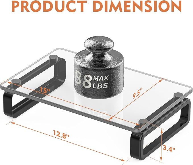 Hemudu Computer Monitor Stand Riser Multi Media Desktop Stand - Image 6