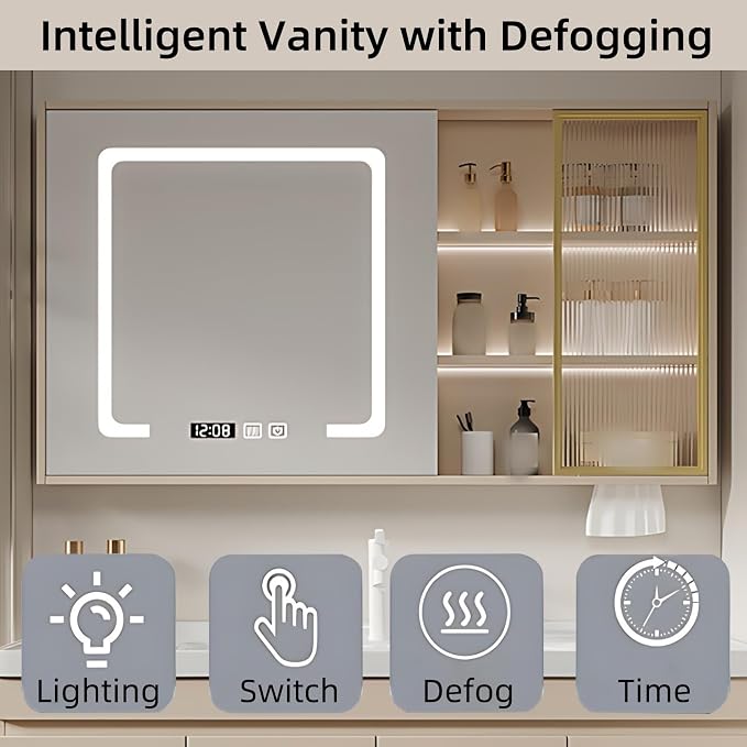 56IN Modern Bathroom Vanity - Image 3