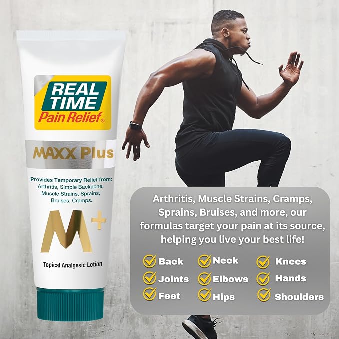 Real Time Pain Relief MAXX Plus - 7oz Tube | Intensive Formula - Image 2