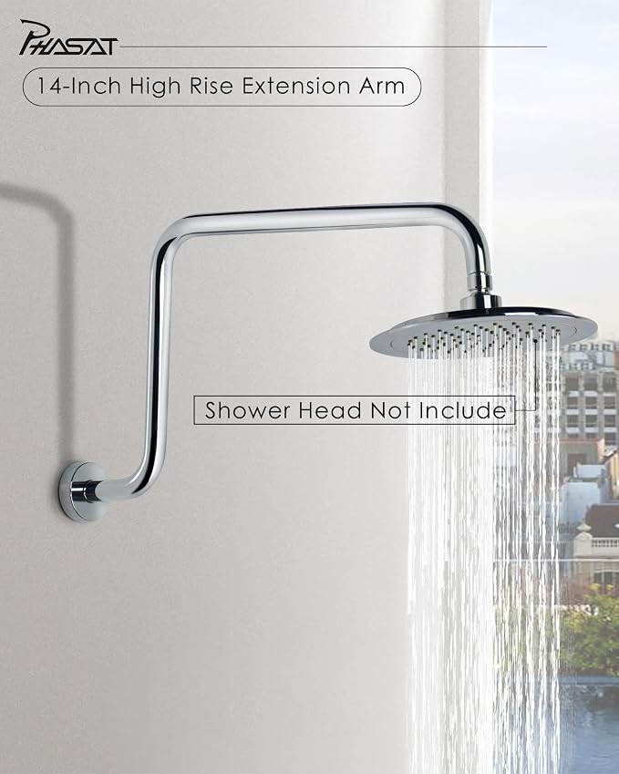 PHASAT S Shaped Shower Arm - Image 2