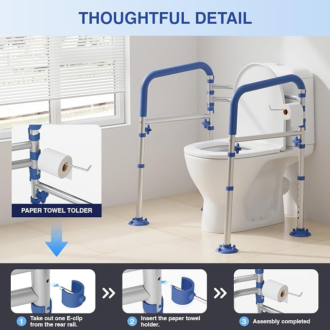 Foldable Toilet Safety Rails for Seniors - Image 6