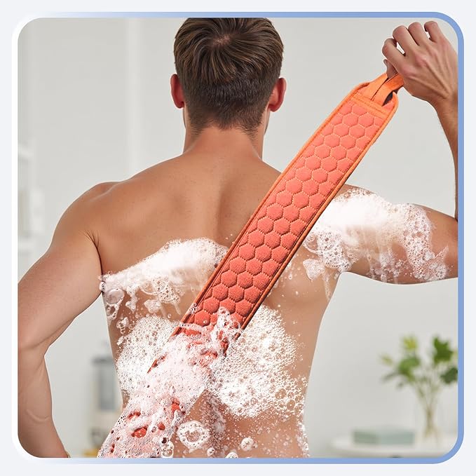 Back Scrubber for Shower with Handles, 40 Inch Extra Long Double-Sided - Image 5