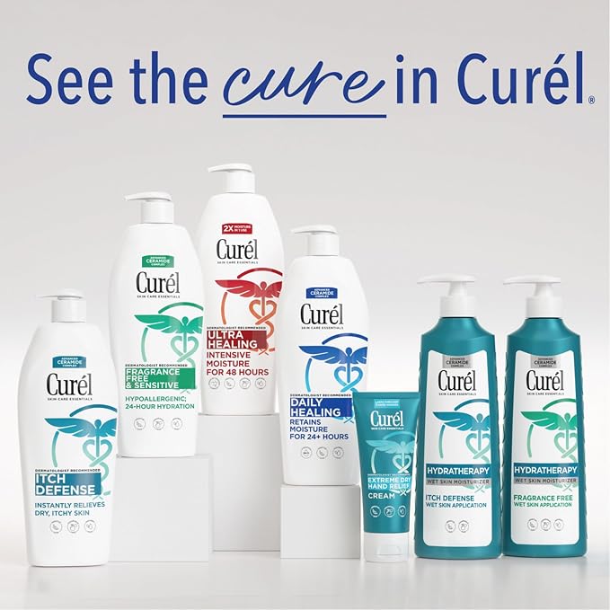 Curel Itch Defense Lotion for Sensitive and Dry Skin, Hand and Body Lotion that - Image 6