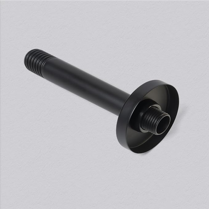 6 Inch Shower Arm with Flange, Ceiling Mounted Shower Head Extension Arm - Image 3