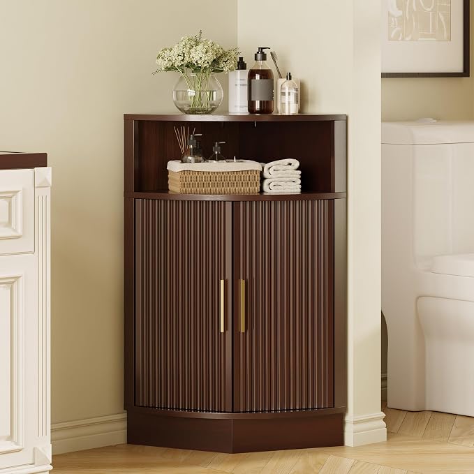 Corner Bathroom Cabinet, Modern Small Corner Cabinet - Image 7