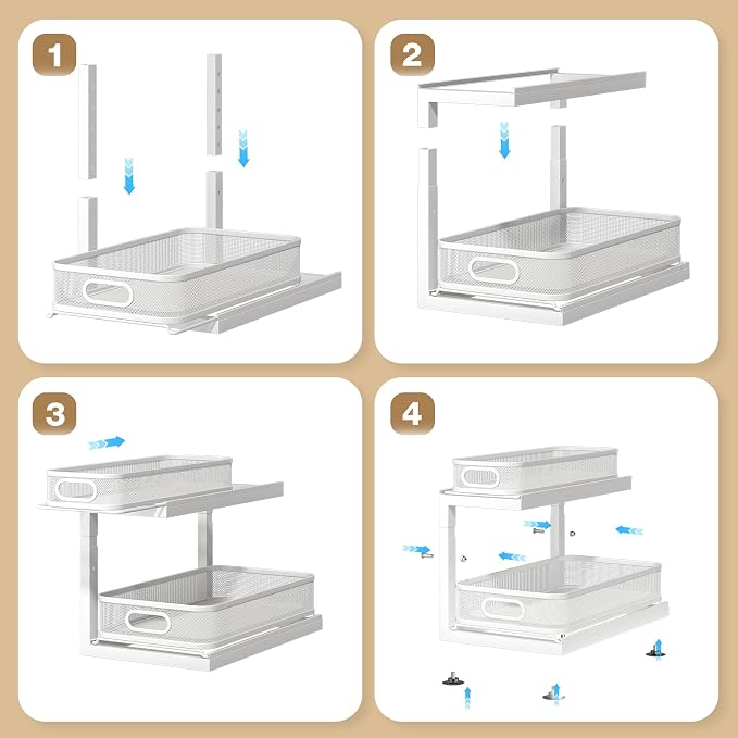 2-Pack Under Sink Storage Organizer - Image 6
