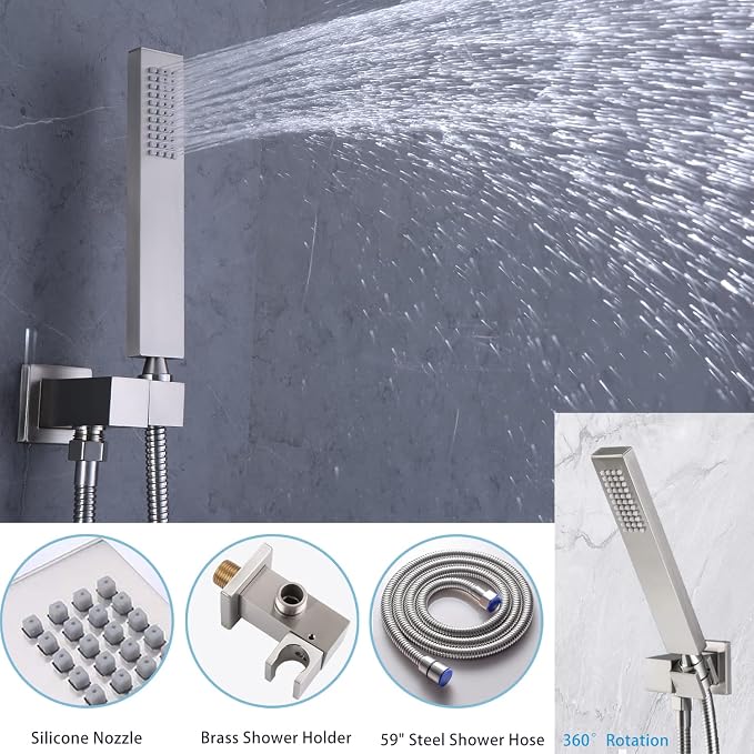 Brushed Nickel Shower System - Image 5