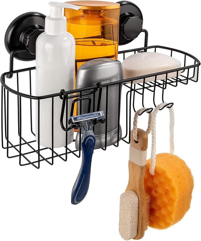 HASKO Shower Caddy Suction Cup, Shower Shelf by HASKOaccessories