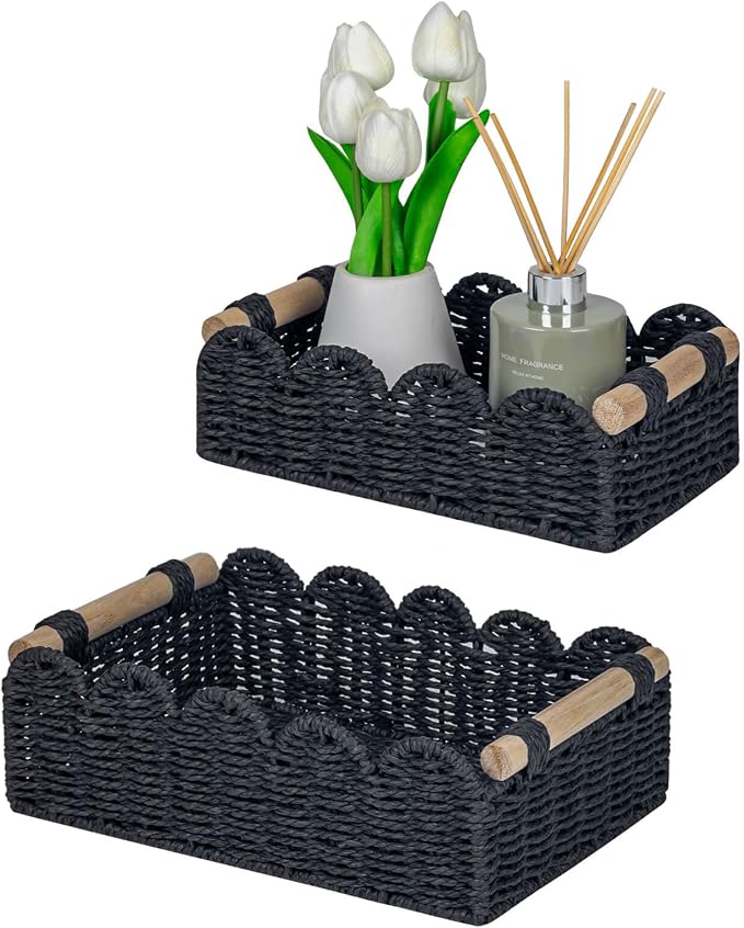 CubesLand Scalloped Edge Decor Baskets by CubesLand