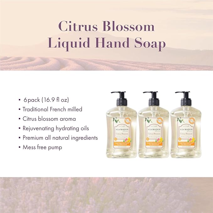 A LA MAISON French Liquid Hand Soap, Citrus Blossom - Image 2