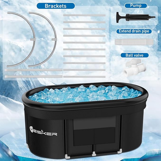 Yesker 110 Gal Oval Ice Bath Tub - Image 6