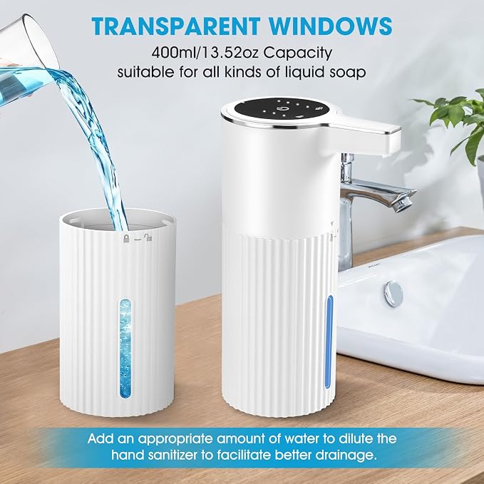 4 Pack Touchless Automatic Soap Dispenser, 13.5oz Smart Sensor Liquid Hand Wash - Image 5