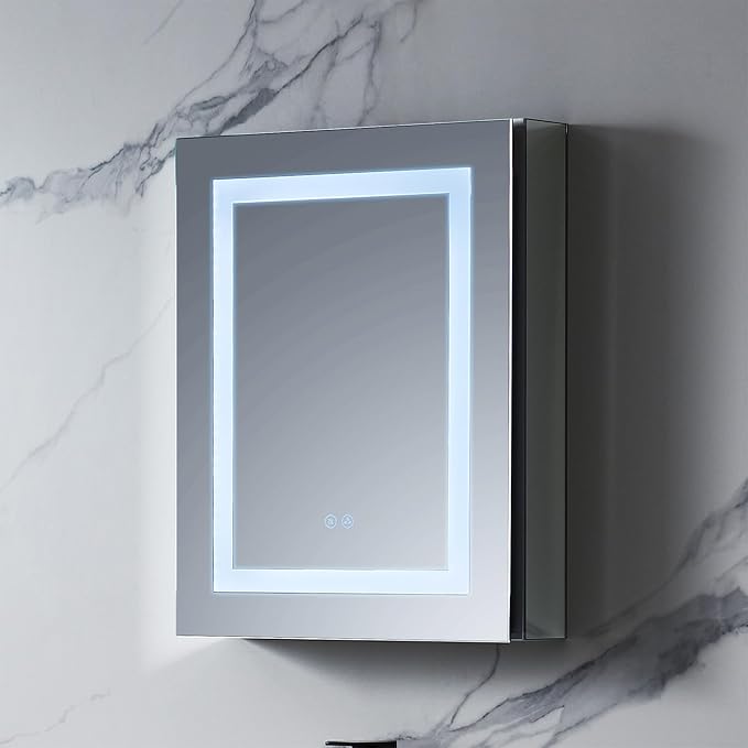 Blossom LED Lighted Medicine Cabinet Mirror - Image 9