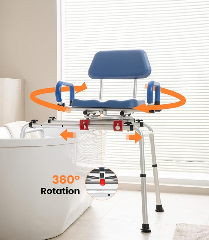 VOCIC Sliding Shower Chair - Image 7