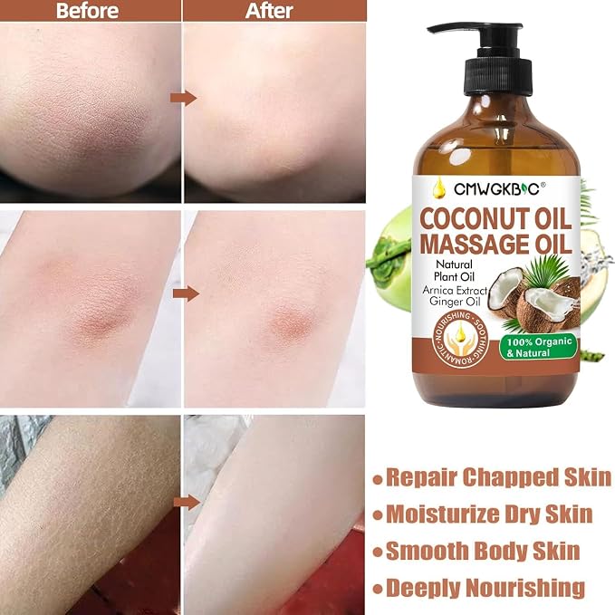 Coconut Oil Massage Oil for Massage Therapy- Relaxing Massage Oil, Carrier Oil - Image 6