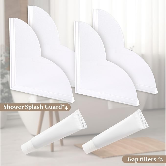Splash Guard for Bathtub, 4 Pack Bathtub Splash Guard - Image 6