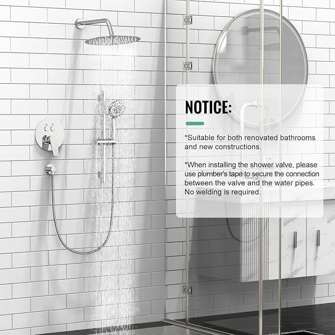 SR SUN RISE Rain Shower Faucet Set - Image 7