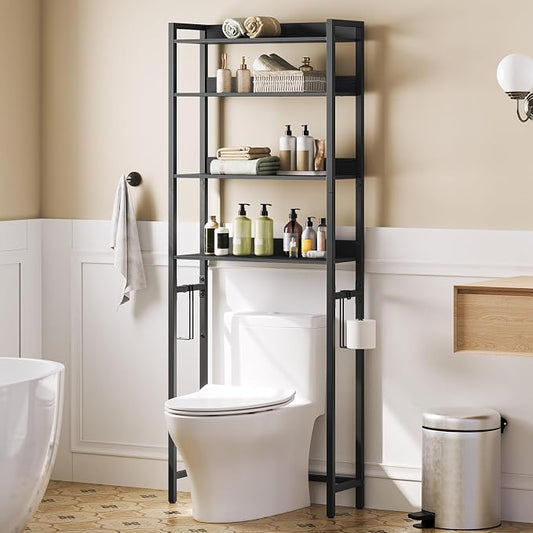 Over The Toilet Storage Rack, 4 Tier Bathroom Organizer Over Toilet, by MAHANCRIS