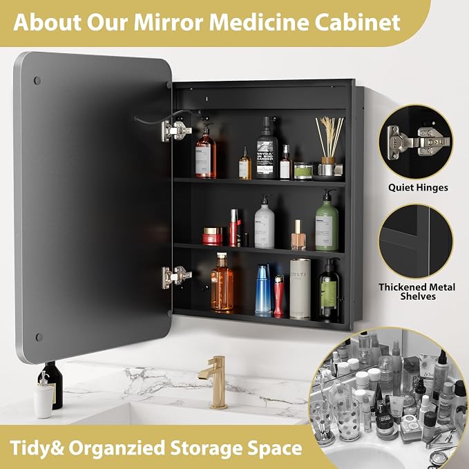 ROOMTEC Lighted Medicine Cabinet - Image 7