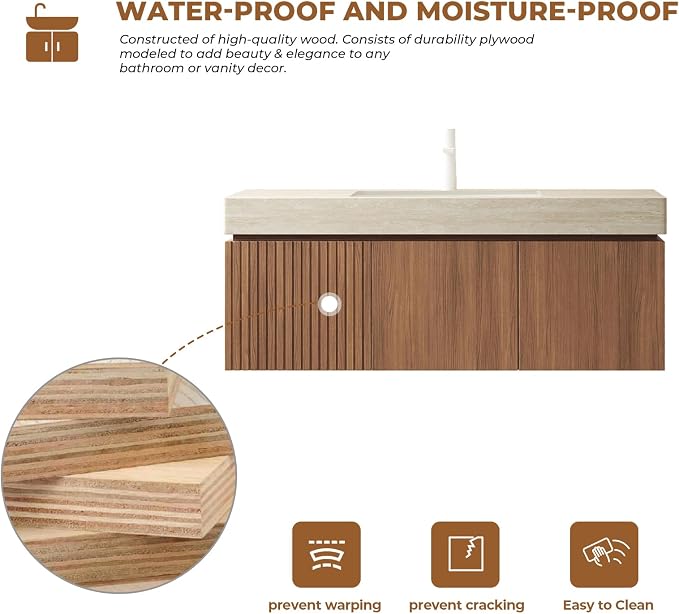 LKTART Floating 48 Inch Bathroom Vanity - Image 6
