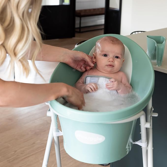 Shnuggle Newborn Baby Bath | Built in Support Bump and Soft Backrest | Suitable - Image 8
